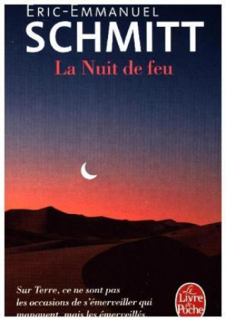 Könyv La nuit de feu Éric-Emmanuel Schmitt
