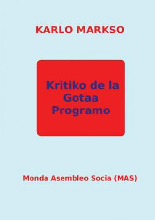 Kniha Kritiko de la Gotaa Programo Karlo Markso