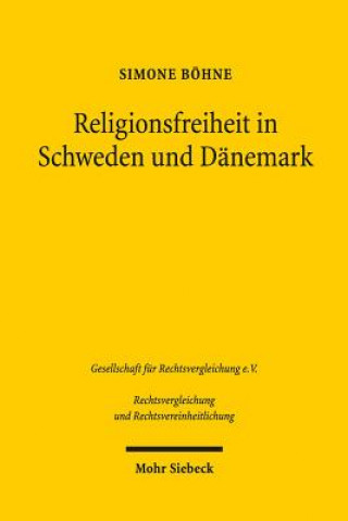 Kniha Religionsfreiheit in Schweden und Danemark Simone Böhne