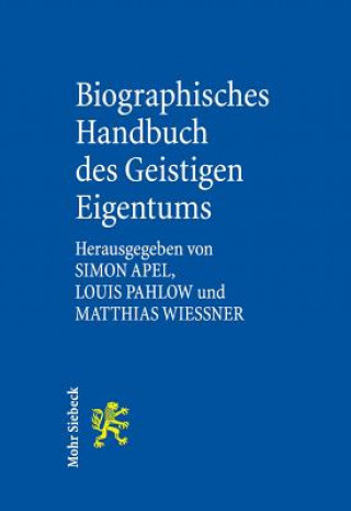 Knjiga Biographisches Handbuch des Geistigen Eigentums Simon Apel