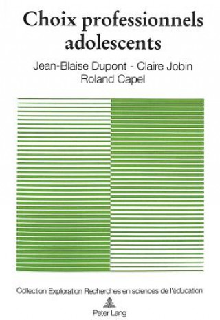 Kniha Choix professionnels adolescents Jean-Blaise DuPont