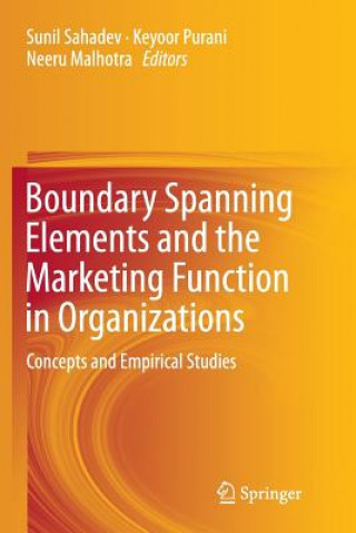 Kniha Boundary Spanning Elements and the Marketing Function in Organizations Neeru Malhotra