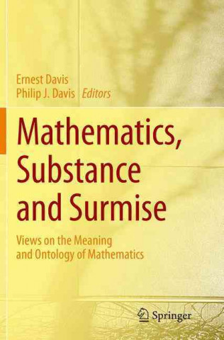 Kniha Mathematics, Substance and Surmise Ernest Davis