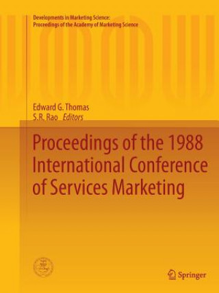 Kniha Proceedings of the 1988 International Conference of Services Marketing S. R. Rao