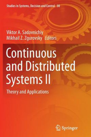 Knjiga Continuous and Distributed Systems II Viktor A. Sadovnichiy