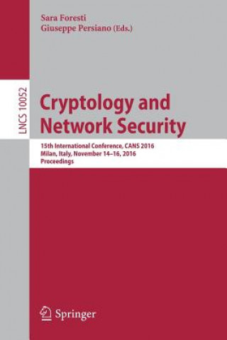 Kniha Cryptology and Network Security Sara Foresti