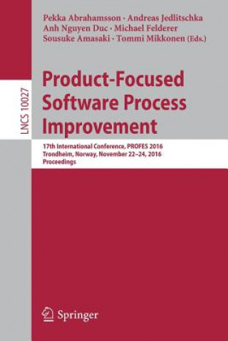 Kniha Product-Focused Software Process Improvement Pekka Abrahamsson