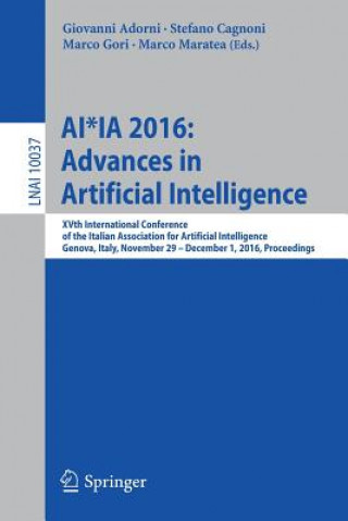 Kniha AI*IA 2016 Advances in Artificial Intelligence Giovanni Adorni