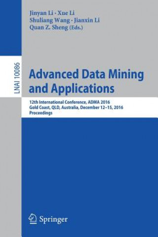 Buch Advanced Data Mining and Applications Jinyan Li