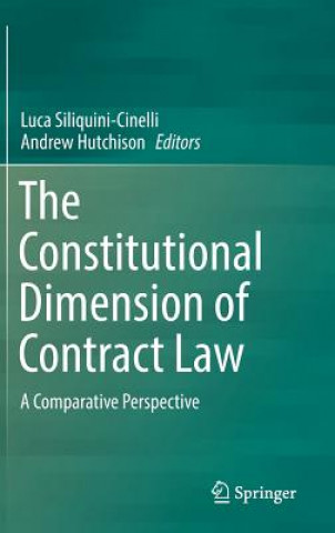 Libro Constitutional Dimension of Contract Law Luca Siliquini-Cinelli