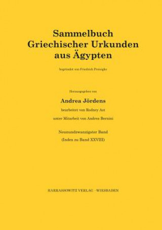 Kniha Sammelbuch,29 Index zu 28 Andrea Jördens