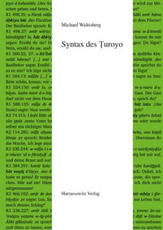 Książka Syntax des Turoyo Michael Waltisberg