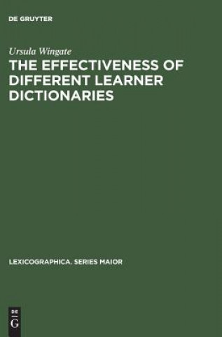 Książka Effectiveness of Different Learner Dictionaries Ursula Wingate