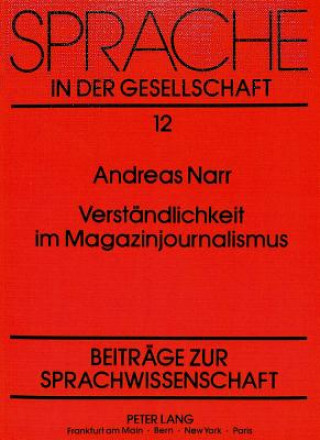 Book Verstaendlichkeit im Magazinjournalismus Andreas Narr