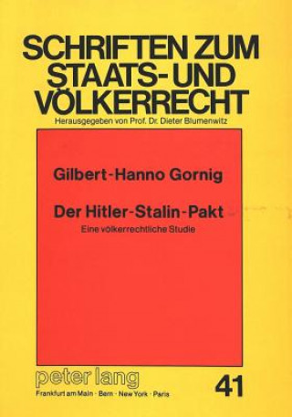 Carte Der Hitler-Stalin-Pakt Gilbert Gornig