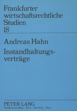 Kniha Instandhaltungsvertraege Andreas Hahn