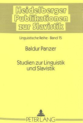 Carte Studien zum slavischen Verbum Baldur Panzer