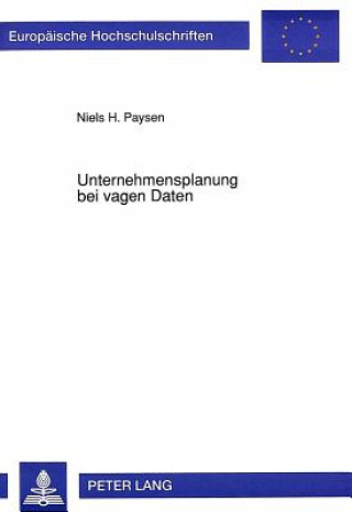 Kniha Unternehmensplanung bei vagen Daten Niels Paysen