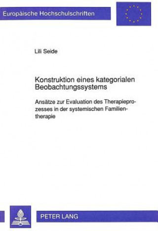 Kniha Konstruktion eines kategorialen Beobachtungssystems Lili Seide