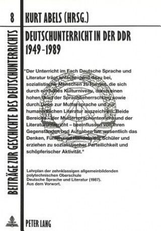 Carte Deutschunterricht in der DDR 1949-1989 Kurt Abels