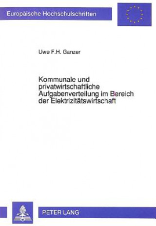 Kniha Kommunale und privatwirtschaftliche Aufgabenverteilung im Bereich der Elektrizitaetswirtschaft Uwe F. H. Ganzer