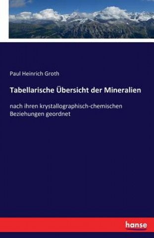 Carte Tabellarische UEbersicht der Mineralien Paul Heinrich Groth