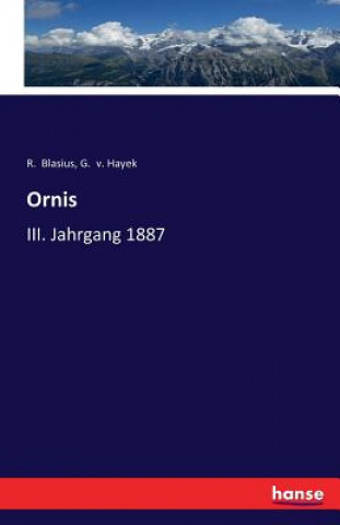 Könyv Ornis R. Blasius