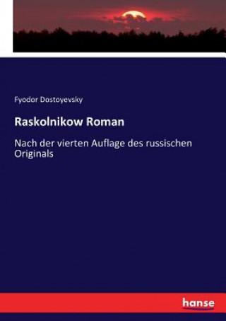 Kniha Raskolnikow Roman FYODOR DOSTOYEVSKY