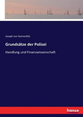 Książka Grundsatze der Polizei Joseph von Sonnenfels