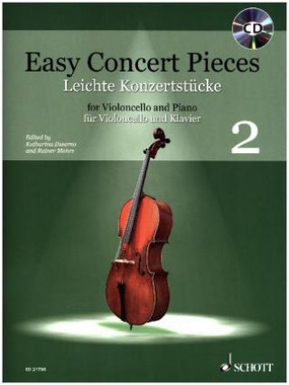 Tiskovina Easy Concert Pieces, Violoncello und Klavier, m. Audio-CD. Bd.2 Katharina Deserno