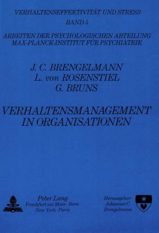 Book Verhaltensmanagement in Organisationen Johannes Brengelmann