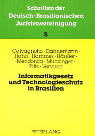 Книга Informatikgesetz Und Technologieschutz in Brasilien Michael Hahn