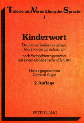 Kniha Kinderwort Gerhard Augst