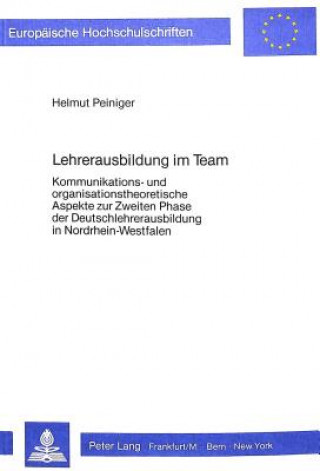 Könyv Lehrerausbildung im Team Helmut Peiniger