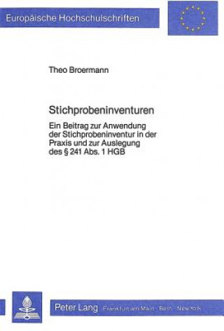 Kniha Stichprobeninventuren Theo Brörmann