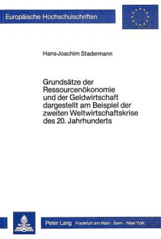 Book Grundsaetze der Ressourcenoekonomie und der Geldwirtschaft dargestellt am Beispiel der zweiten Weltwirtschaftskrise des 20. Jahrhunderts Hans-Joachim Stadermann