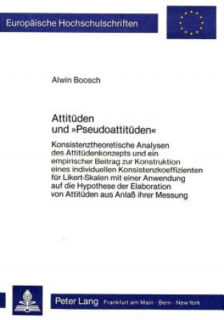 Książka Attitueden und Â«PseudoattituedenÂ» Alwin Boosch