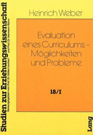 Knjiga Evaluation eines Curriculums - Moeglichkeiten und Probleme Heinrich Weber