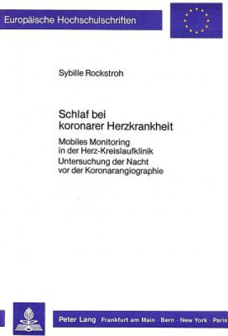 Buch Schlaf bei koronarer Herzkrankheit Sybille Rockstroh