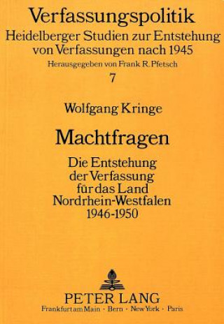 Libro Machtfragen Wolfgang Kringe