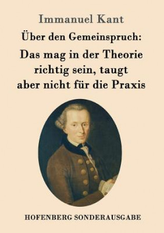 Carte UEber den Gemeinspruch Immanuel Kant