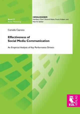 Book Effectiveness of Social Media Communication Cornelia Caprano