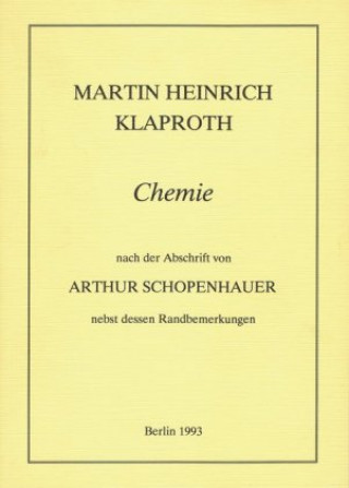 Libro Chemie Martin H Klaproth