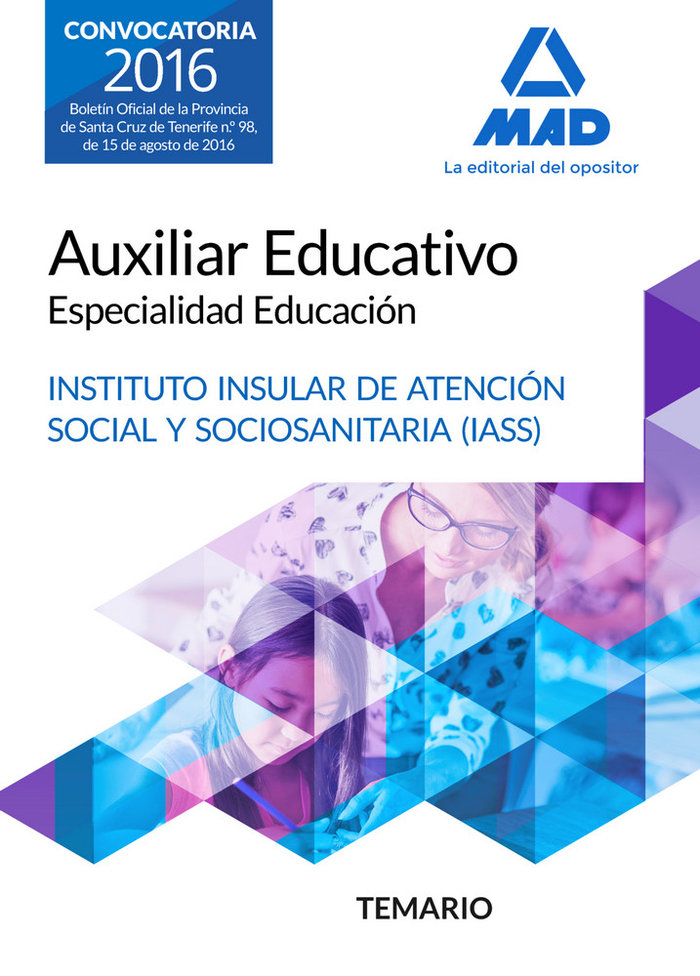 Книга Auxiliar Educativo Especialidad Educación del IASS-Cabildo Insular de Tenerife. Temario 