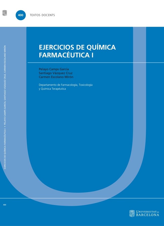 Kniha Ejercicios de química farmacéutica I 