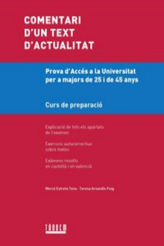 Buch Comentari d'un text d'actualitat Teresa Arnandis Puig