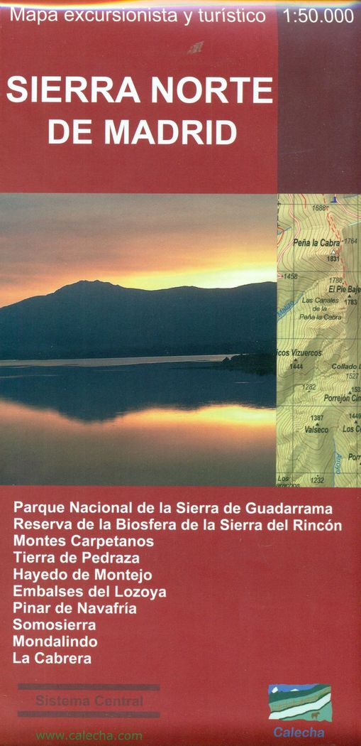 Kniha Sierra Norte de Madrid : mapa excursionista y turístico 