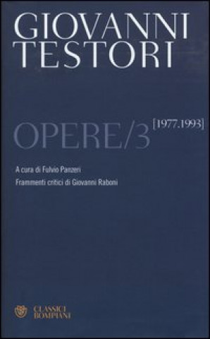 Book Opere Giovanni Testori