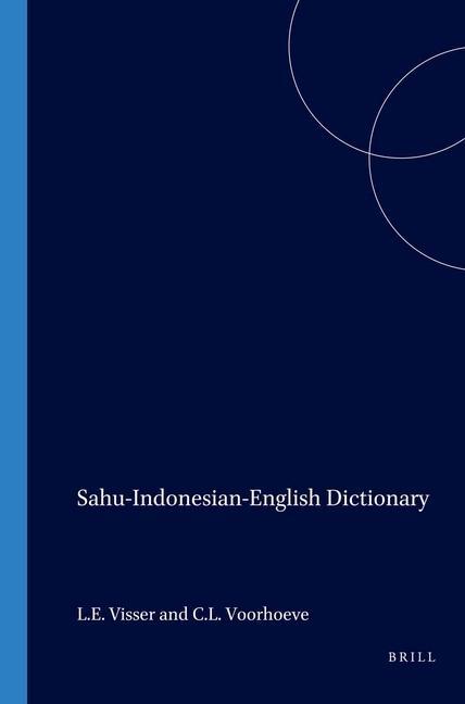 Buch SAHU-INDONESIAN-ENGLISH DICT Leontine E. Visser