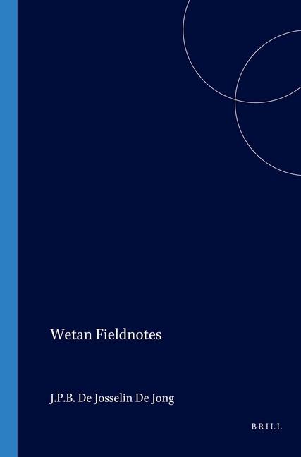 Knjiga WETAN FIELDNOTES J. P. B. De Josselin De Jong